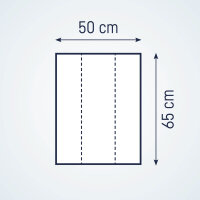 Julius Zöllner GmbH &Co.KG Wickelauflage Folie Little Dinos 2-Keil Mulde 50/65 (BxLxH)  B=50 x L=65 x H=10 cm