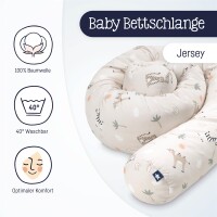 Julius Zöllner Savanne beige Bettschlange Jersey 180