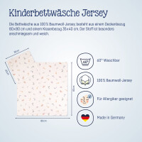 Julius Zöllner Little Dinos Bettwäsche Jersey 80x80+35x40