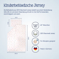 Julius Zöllner Little Dinos Bettwäsche Jersey 100x135+40x60