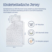Julius Zöllner Savanne grau Bettwäsche Jersey 100x135+40x60