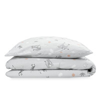 Julius Zöllner Savanne grau Bettwäsche Jersey 100x135+40x60
