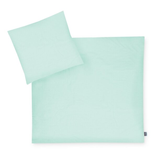Julius Zöllner uni aqua mint Bettwäsche 80x80+35x40