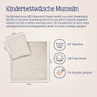 Julius Zöllner sand Bettwäsche Musselin 100x135+40x60