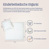 Julius Zöllner Stripes Bettwäsche Organic 80x80+35x40