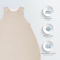 Julius Zöllner sand Babyschlafsack Musselin 62x68