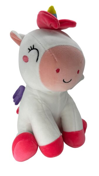KAWAII Kuties Plüsch Kuscheltier Plüsch Plüschfigur Teddybär Stofftier für Kinder 24 cm Einhorn Anime Kawaii Plush Stofftier Cute Plushie Halloween Geschenke
