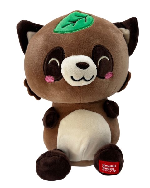 KAWAII Kuties Plüsch Kuscheltier Plüsch Plüschfigur Teddybär Stofftier für Kinder 24 cm Waschbär Anime Kawaii Plush Stofftier Cute Plushie Halloween Geschenke