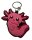 Schlüsselanhänger Mini Anhänger Geschenk Cartoon Schlüsselanhänger 6 cm Silikon Schlüsselanhänger für Handyhülle Charme Rucksack Geschenk Schlüsselanhänger Kawaii Kuties Axolotl pink