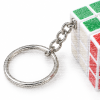 3D Puzzlewürfel Schlüsselanhänger Würfel Anhänger 3 x 3 cm Mini Anhänger Geschenk für Handyhülle Charme Rucksack Spiel Zauberwürfel Rubiks Cube 3 cm