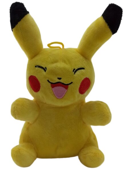 Pokemon Kuscheltier Pokemon Pikachu Pl&uuml;schtier XXL 19 cm Stofftier Anime Kawaii Plush Stofftier Cute Plushie Halloween Weihnachten Geschenke f&uuml;r Kinder (Pikachu Augen zu)