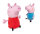 Peppa Wutz Peppa Pig rosa Kuscheltier Schorsch Pig blau Kuscheltier Plüschfigur XXL 30 cm Stofftier Geschenkidee für Kinder (Peppa Pig rosa)