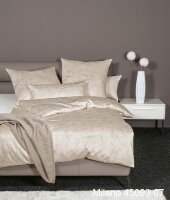 Janine Mako-Satin Bettwäsche 155 x 220 cm 80 x 80 2 teilig  MILANO 45093-07-512 naturell