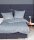 Janine Mako-Satin Bettwäsche 135 x 200 cm 80 x 80 2 teilig  MILANO 45094-02-500 blauer nebel