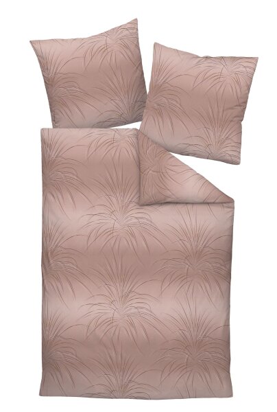 Janine Mako-Satin Bettwäsche 155 x 220 cm 80 x 80 2 teilig  MILANO 45101-07-512 zedernholz