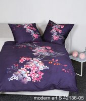 Janine Mako-Satin Bettwäsche 155 x 200 cm 80 x 80 2...