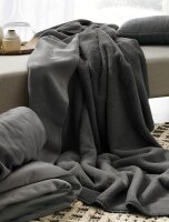 Irisette Wende-Kuscheldecke Decken Cover 8952 grafit 150...