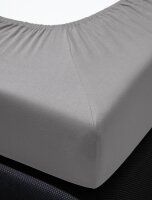 Irisette Tencel-Stretch Spannbetttuch Erba 0030 silber 100 x 200 cm + 90-100 x 200-220 cm
