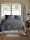 Irisette Tencel-Satin Bettwäsche Set Lotus 8521 grau 135 x 200 cm + 1 Kissenbezug 80x80 cm