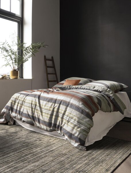 Irisette Mako-Satin Bettwäsche Set Tokio 8562 grau 135 x 200 cm + 1 Kissenbezug 80x80 cm