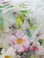 Irisette Mako-Satin Bettwäsche Set Tokio 8572 grün 135 x 200 cm + 1 Kissenbezug 80x80 cm