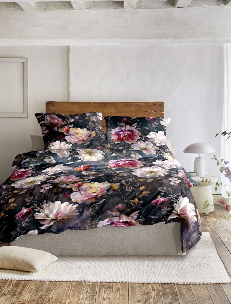 Irisette Mako-Satin Bettwäsche Set Wave 8574 multi 135 x 200 cm + 1 Kissenbezug 80x80 cm