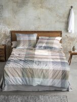 Irisette Mako-Satin Bettwäsche Set Wave 8891 natur 155 x 200 cm + 1 Kissenbezug 80x80 cm