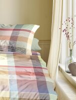 Irisette Mako-Satin Bettwäsche Set Wave 8891 multi 155 x 200 cm + 1 Kissenbezug 80x80 cm