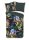 Descanso Mako Satin Bettwäsche 200 X 200 cm + 2- 80 X 80 cm Dilana flowers and birds grau