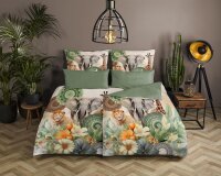 hip Mako Satin Bettwäsche 200 X 200 cm + 2- 80 X 80...