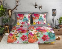 hip Flanell Bettwäsche 155 X 220 cm + 1- 80 X 80 cm...