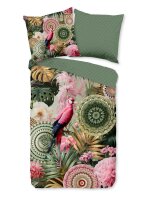 hip Mako Satin Bettwäsche 200 X 200 cm + 2- 80 X 80...