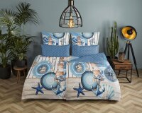hip Mako Satin Bettwäsche 155 X 220 cm + 1- 80 X 80...