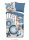 hip Mako Satin Bettwäsche 200 X 200 cm + 2- 80 X 80 cm Aldiana mandalas/ maritime blau