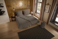 Pure Microfaser Bettwäsche 135 X 200 cm + 1- 80 X 80...