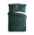 Pure Microfaser Bettwäsche 200 X 200 cm + 2- 80 X 80 cm Elegance luxury stitching pleats grün