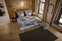 Pure Microfaser Bettwäsche 135 X 200 cm + 1- 80 X 80...