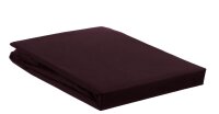 Ambiante Spannbettlaken  Baumwoll Uni HL Dark Red 70x200 rot