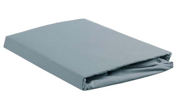 Ambiante Spannbettlaken  Baumwoll Uni HL Blue 140x210/220 blau
