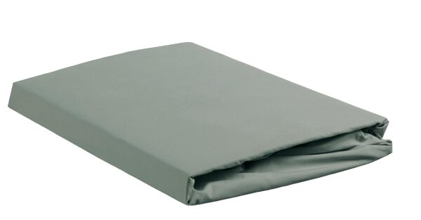 Ambiante Spannbettlaken  Baumwoll Uni HL Green 140x210/220 grün