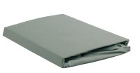 Ambiante Spannbettlaken Baumwoll Uni HL Green 120x200...