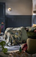At Home by Beddinghouse Bettwäsche Eclectic Blue Green 135x200 blau