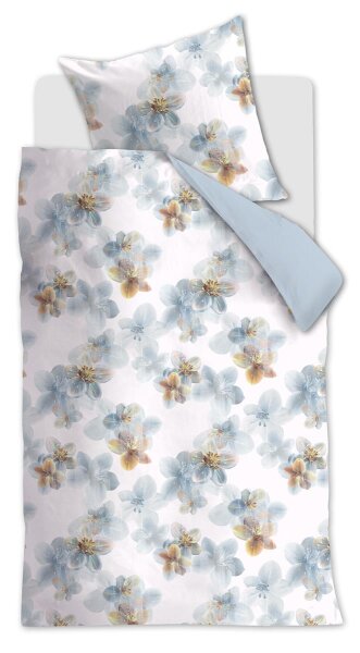 Beddinghouse Bettwäsche Estelle Blue Grey 135x200 Grau