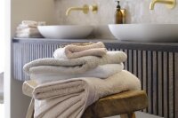 Beddinghouse Handtuch  Care Baumwoll Boo White 50x100 Set a 3 Stk weiß