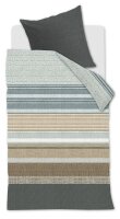 Beddinghouse Bettwäsche Lex Grey Green 135x200 Grau