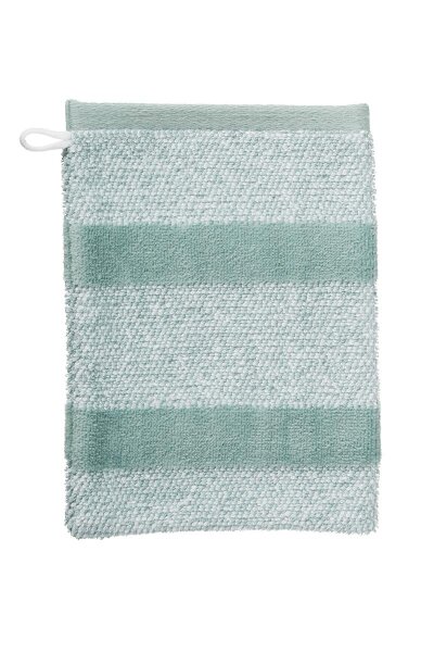 Beddinghouse Waschlappen  Sheer Stripe Green 16x22 Set a 3 Stk grün