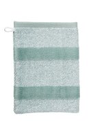 Beddinghouse Waschlappen  Sheer Stripe Green 16x22 Set a 3 Stk grün