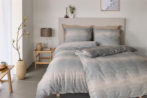 Beddinghouse Bettwäsche Vik Blue Grey 155x220 Grau