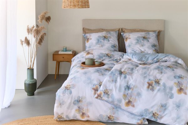 Beddinghouse Bettwäsche Estelle Blue Grey 155x220 Grau