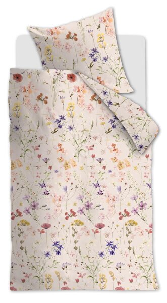 Beddinghouse Bettwäsche Flowerlove Sand 155x220 natur